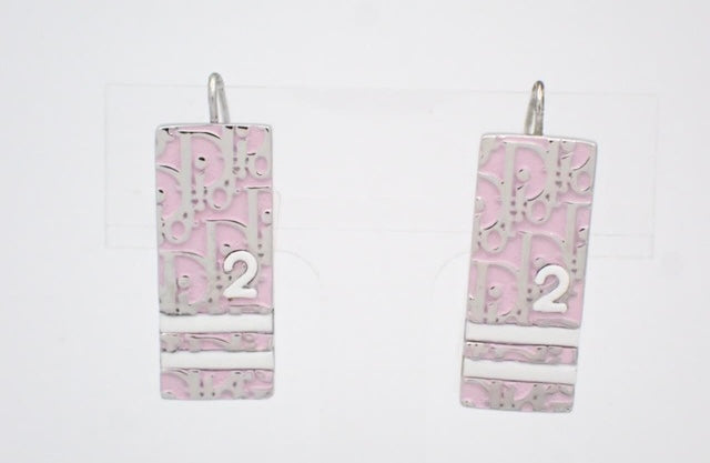 Christian Dior Trotter Earrings Pink