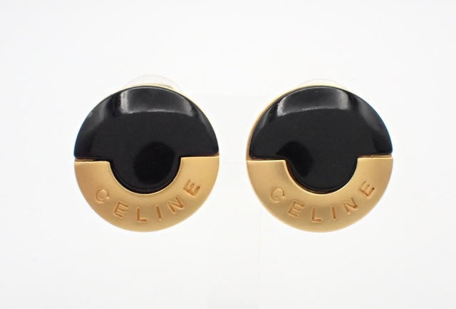 Celine Black & Gold Earrings