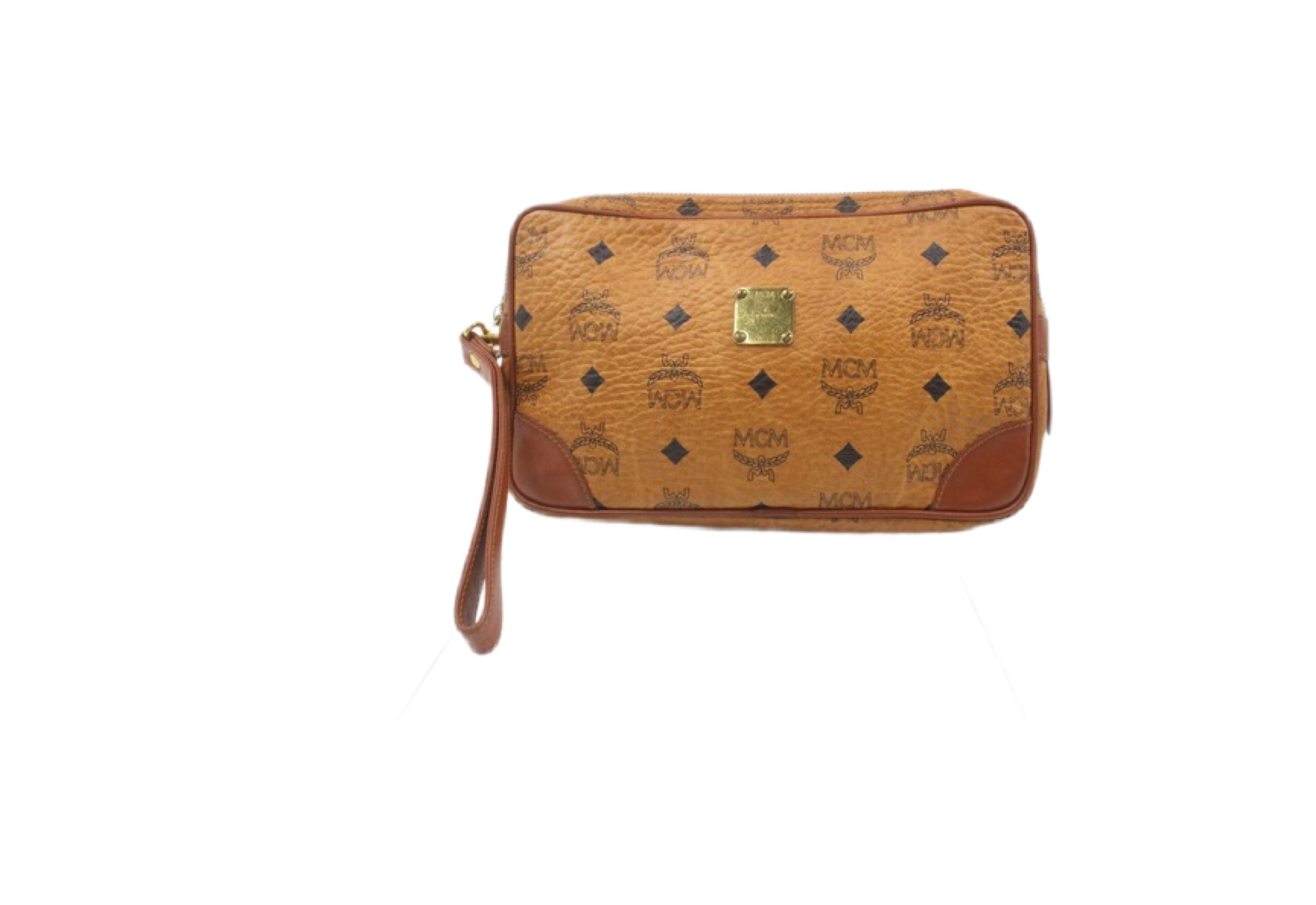 MCM Clutch wristlit with Dustbag