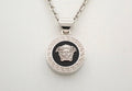 Versace Silver Medusa Necklace 22cm