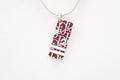 Christian Dior Trotter Necklace Burgandy