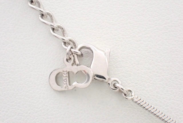 Christian Dior Trotter Necklace Burgandy