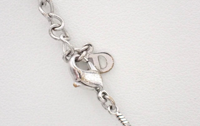Christian Dior Trotter Necklace Light Blue