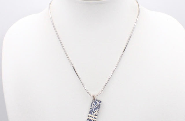 Christian Dior Trotter Necklace Light Blue