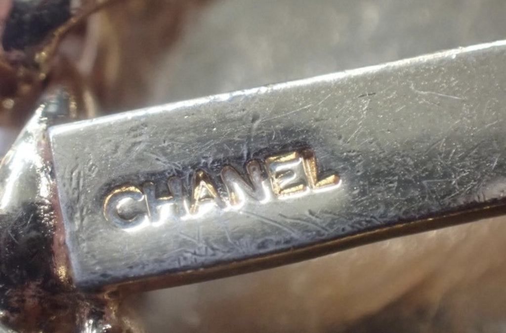 Chanel Gold Rice Clip On Earrings