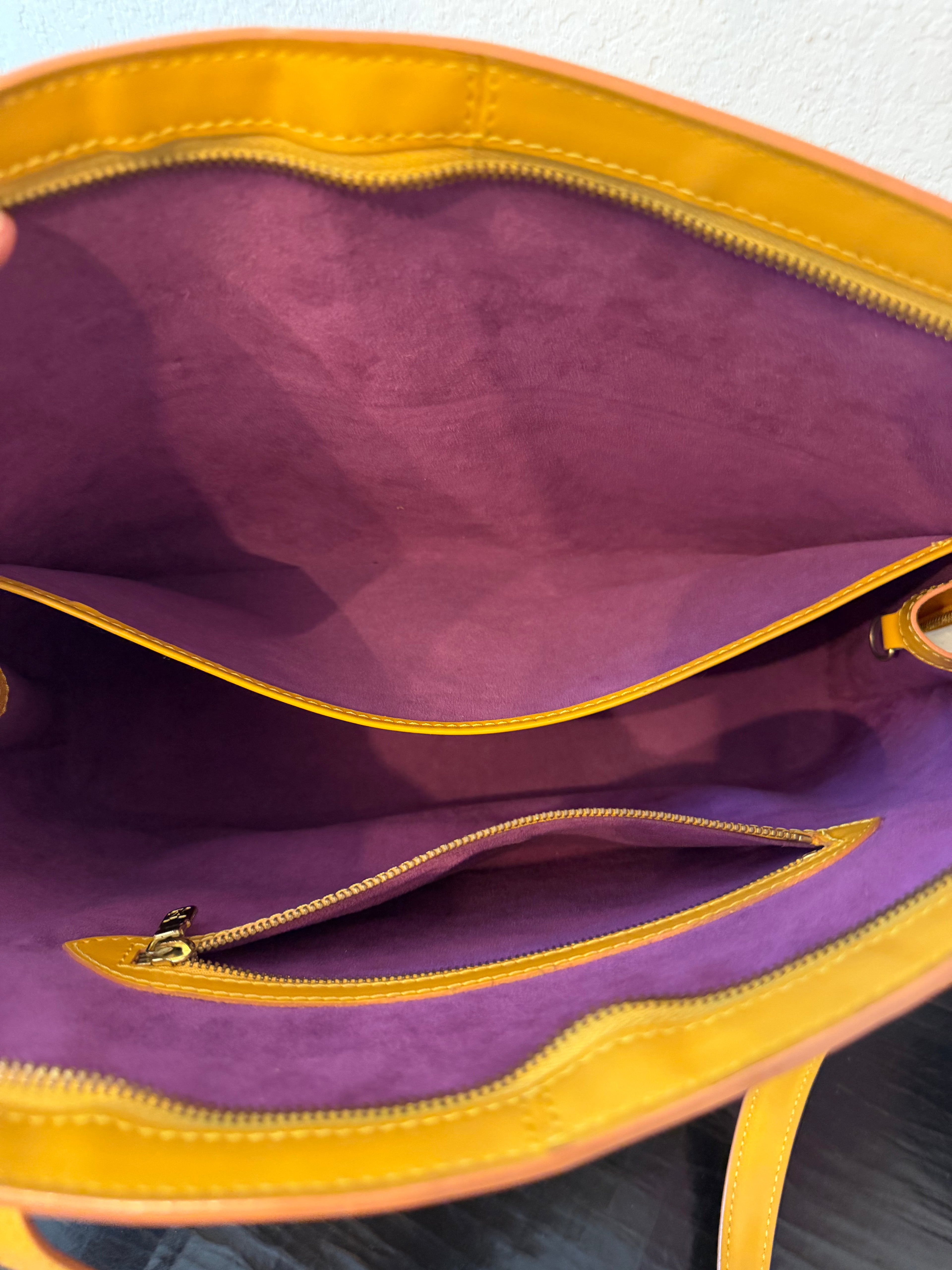 Louis Vuitton Epi Yellow Bag