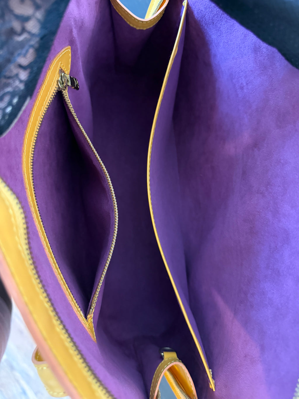 Louis Vuitton Epi Yellow Bag
